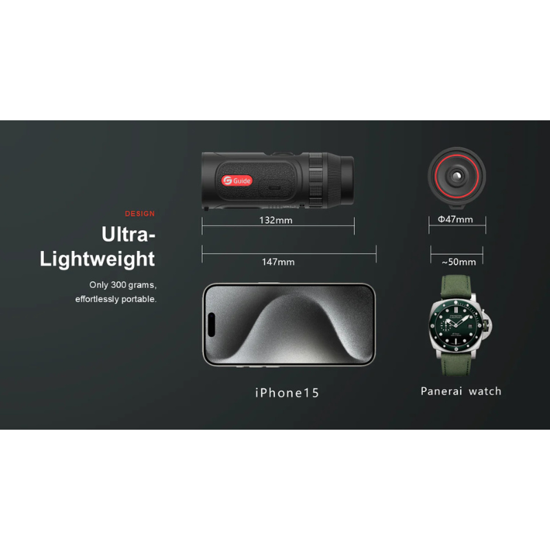 GUIDE USA | TE421 Thermal Monocular 1.9X 400x300 25mm