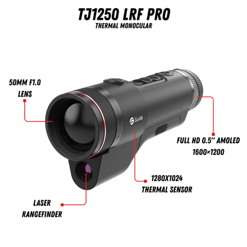 GUIDE USA | TJ1250 LRF PRO - HD Thermal Monocular