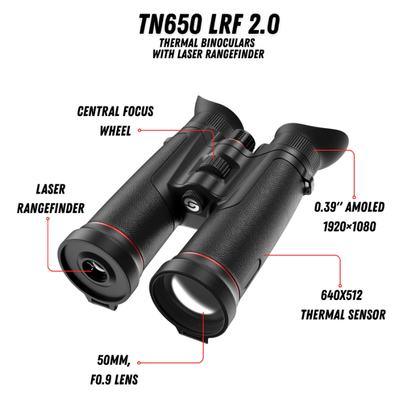 GUIDE USA | TN650 LRF 2.0 Thermal Binoculars with LRF