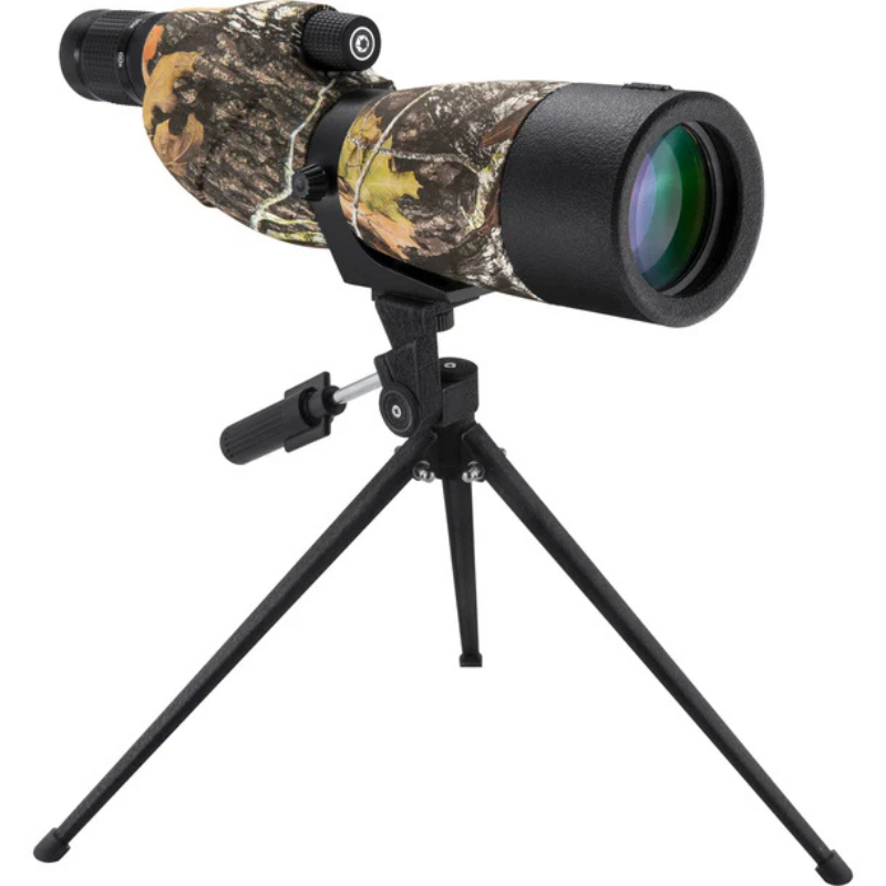 BARSKA | 20-60x65mm Level Waterproof Straight Spotting Scope, Mossy Oak® Break-Up® Camo | AD12358