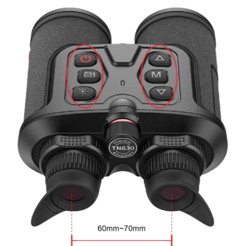 GUIDE USA | TN 450 LRF Thermal Binocular 3.2X 400X300 50mm Laser Rangefinder