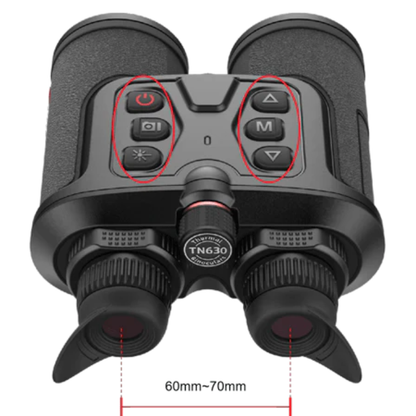 GUIDE USA | TN 450 LRF Thermal Binocular 3.2X 400X300 50mm Laser Rangefinder