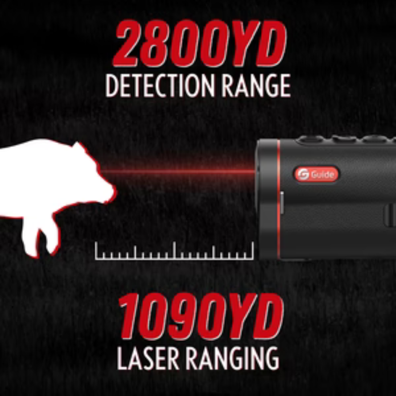 GUIDE USA | TD653 LRF Thermal Monocular 2.6X 640x512 50mm